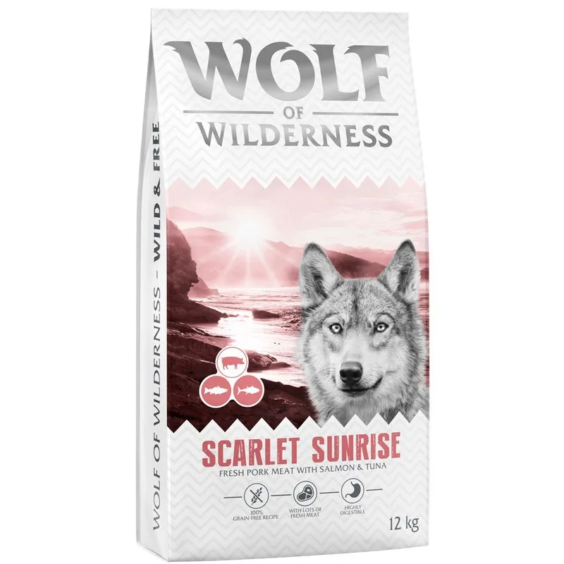 Wolf of Wilderness "Scarlet Sunrise" - Salmone & Tonno (Set %: 2 x 12 kg - NUOVA RICETTA!)