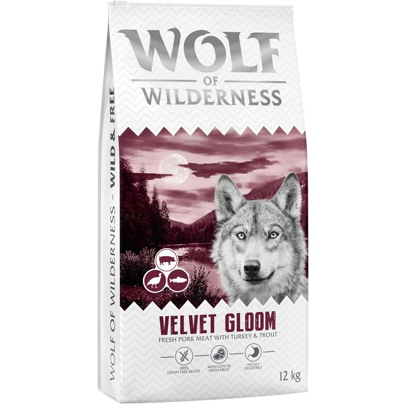 Wolf of Wilderness "Velvet Gloom" Tacchino & Trota (Set %: 2 x 12 kg - NUOVA RICETTA!)