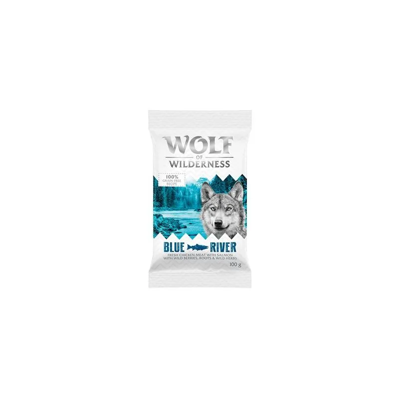 Wolf of Wilderness Adult "Blue River" - Salmone (100 g - NUOVA RICETTA!)