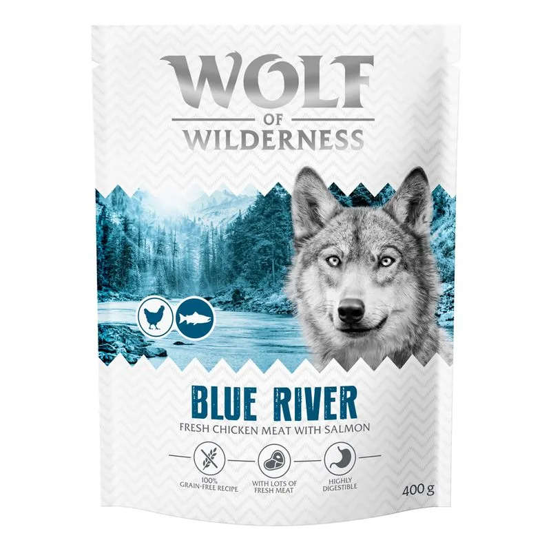 Wolf of Wilderness Adult "Blue River" - Salmone (400 g - NUOVA RICETTA!)