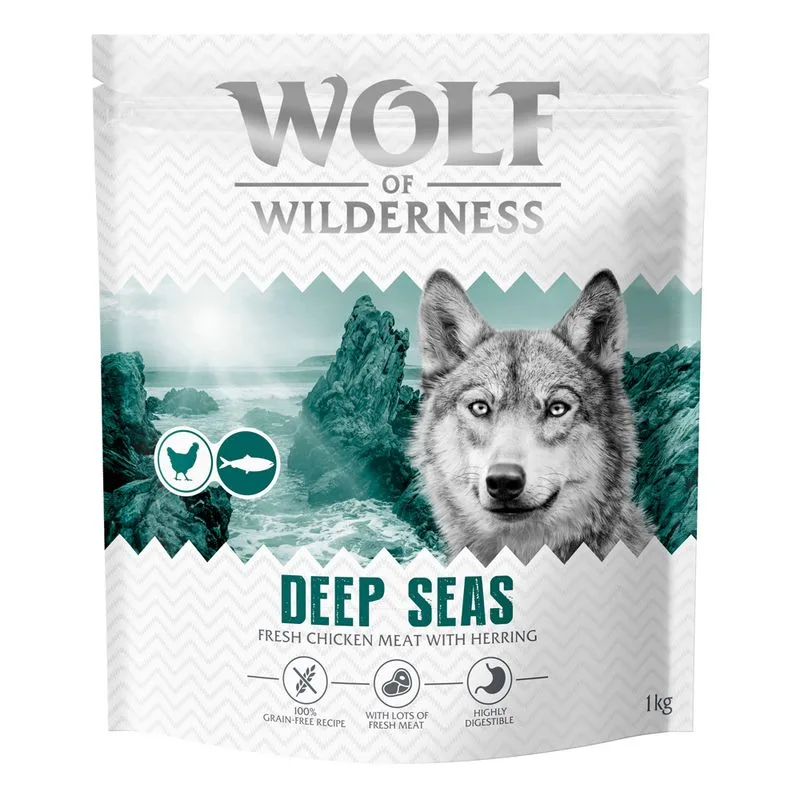 Wolf of Wilderness Adult "Deep Seas" - Aringa (4 kg (4 x 1 kg) - NUOVA RICETTA!)