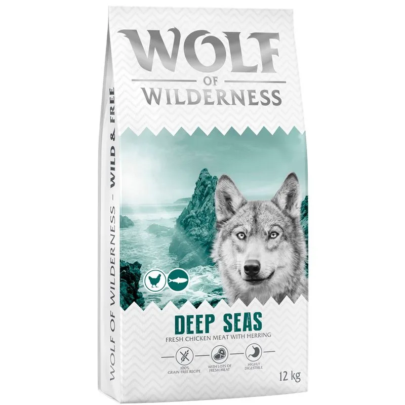 Wolf of Wilderness Adult "Deep Seas" - Aringa (Set %: 2 x 12 kg - NUOVA RICETTA!)