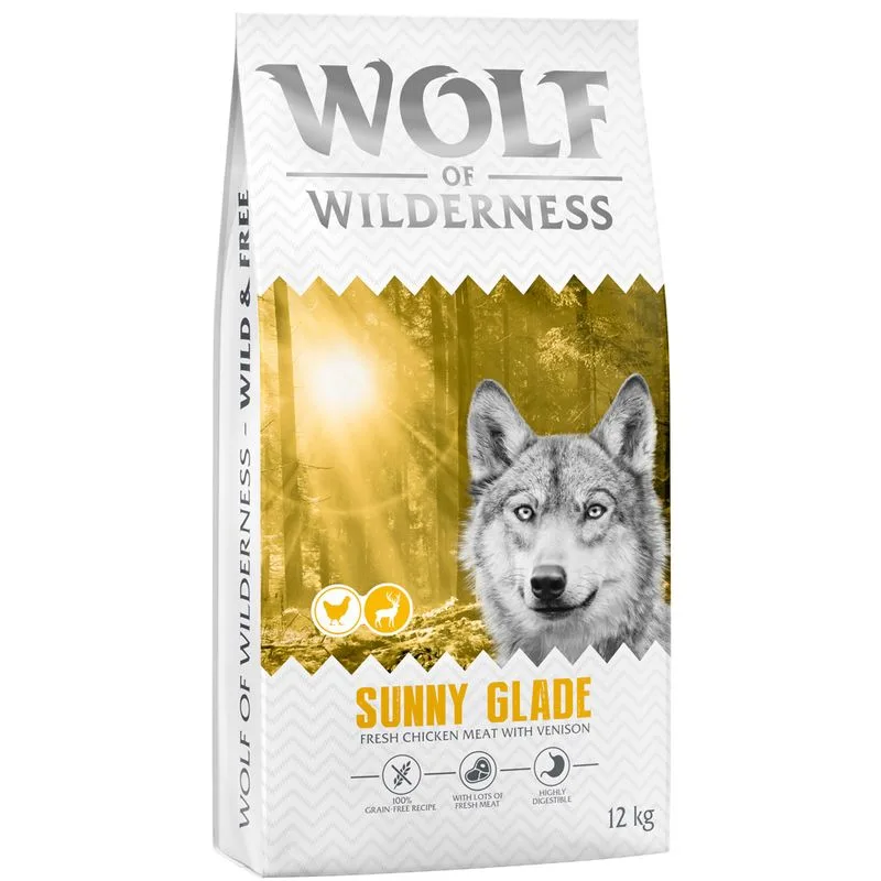 Wolf of Wilderness Adult "Sunny Glade" - Cervo (Set %: 2 x 12 kg - NUOVA RICETTA!)