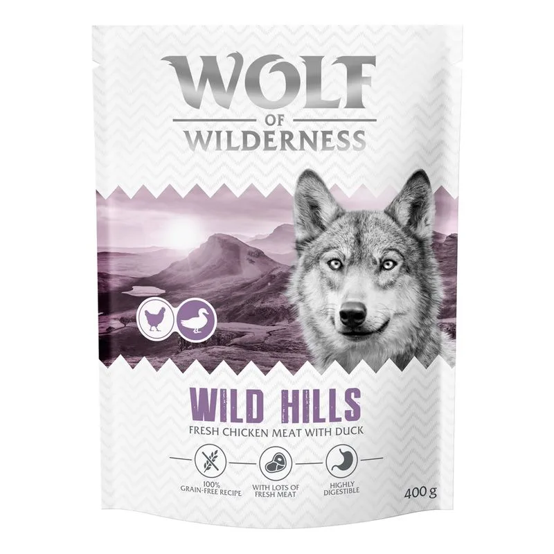 Wolf of Wilderness Adult "Wild Hills" - Anatra (400 g - NUOVA RICETTA!)