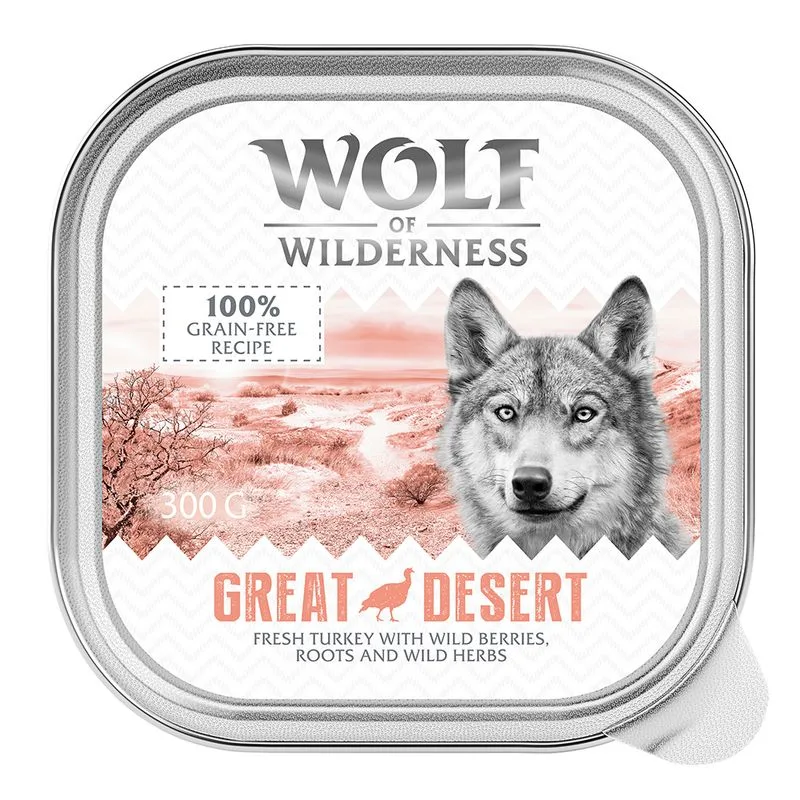 Wolf of Wilderness Adult 24 x 300 g (Great Desert - Tacchino)