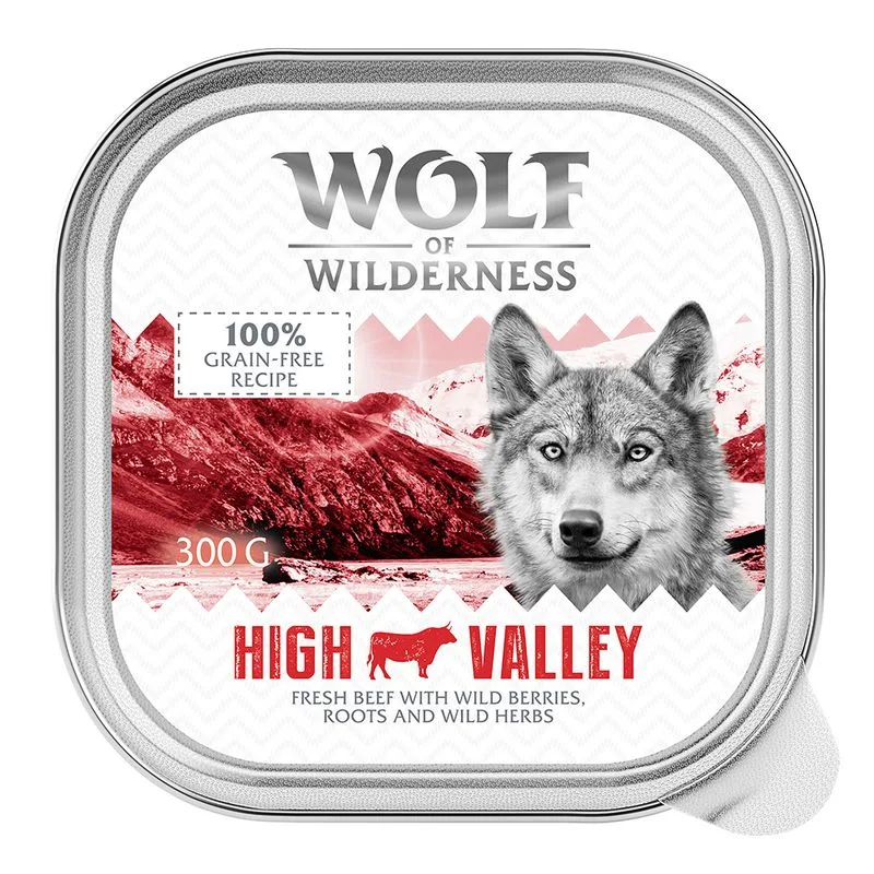 Wolf of Wilderness Adult 24 x 300 g (High Valley - Manzo)