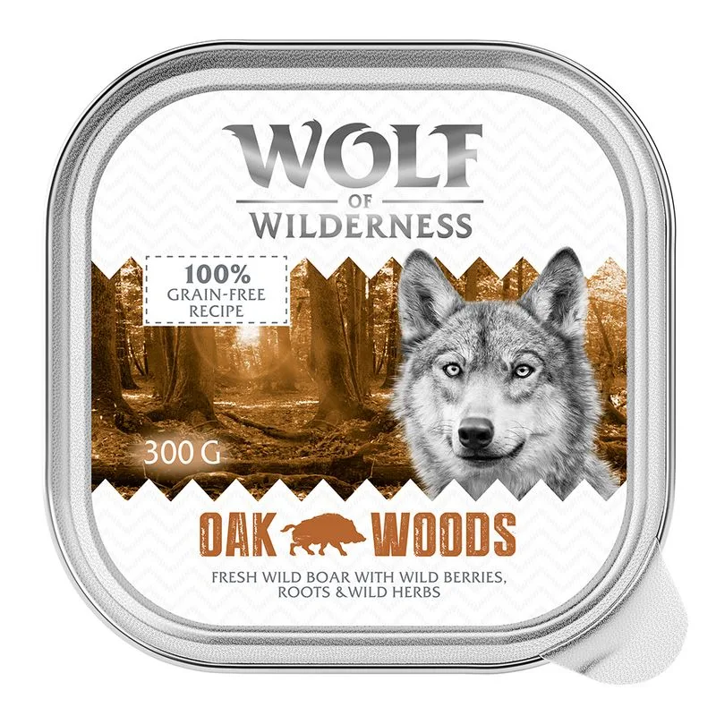 Wolf of Wilderness Adult 24 x 300 g (Oak Woods - Cinghiale)
