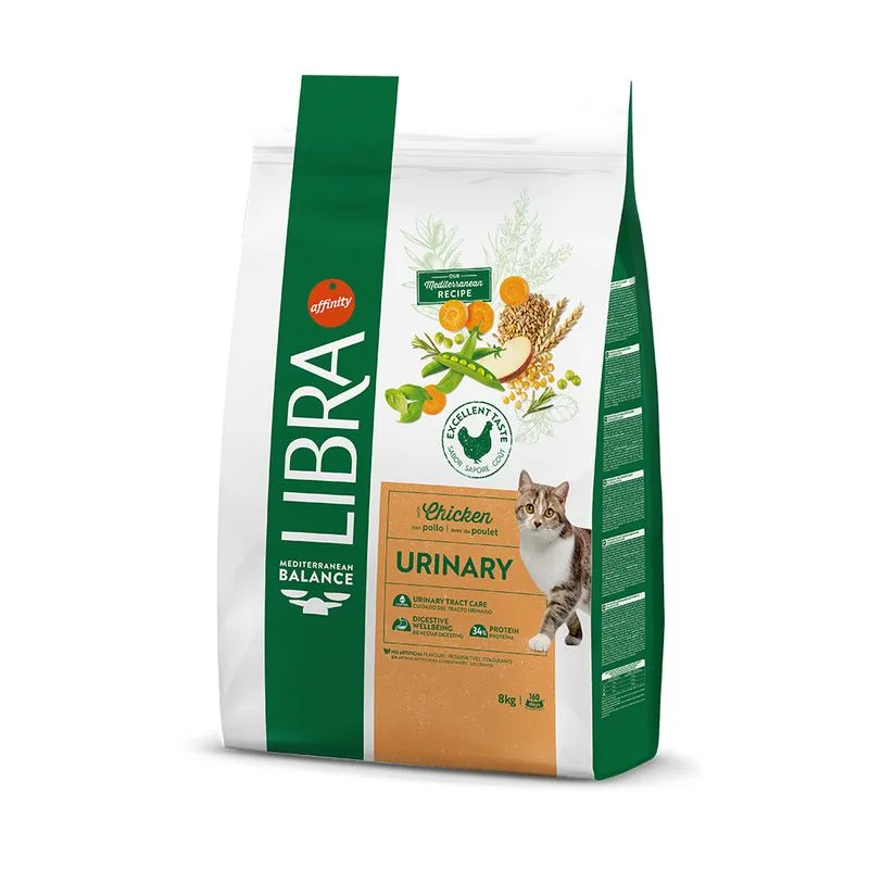 Libra Cat Adult Urinary con Pollo Crocchette per gatto (Set %: 2 x 8 kg)