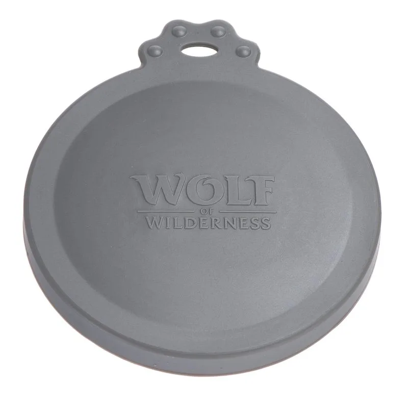 Wolf of Wilderness Coperchio per lattine (Set %: 5 coperchi, Ø 7,5 cm (400 g) + Ø 10 cm (800 g))
