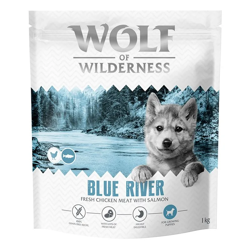 Wolf of Wilderness Junior "Blue River" - Salmone Crocchette cane (5 kg (5 x 1 kg))