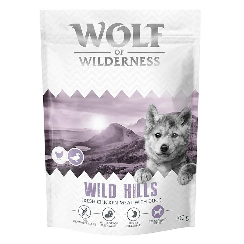 Wolf of Wilderness Junior "Wild Hills" - Anatra (100 g)