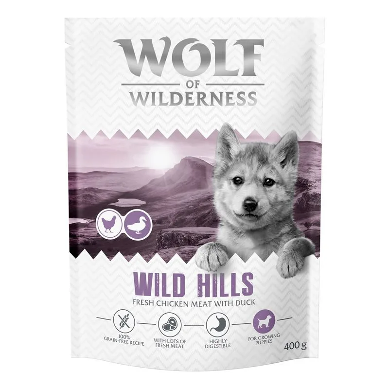 Wolf of Wilderness Junior "Wild Hills" - Anatra (400 g - NUOVA RICETTA!)