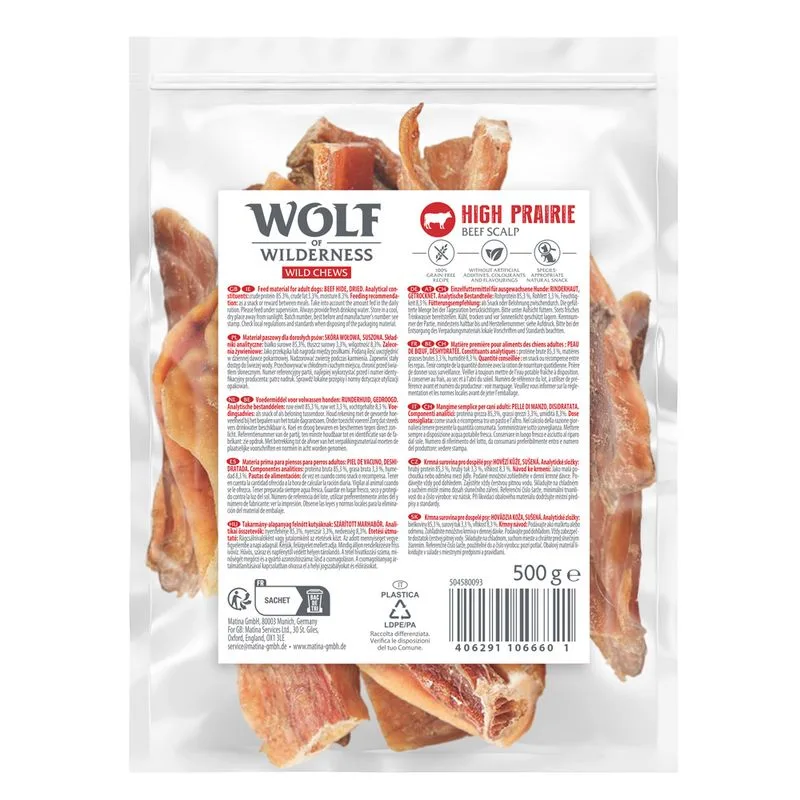 Wolf of Wilderness Pelle bovina "High Prairie" (3 x 500 g)