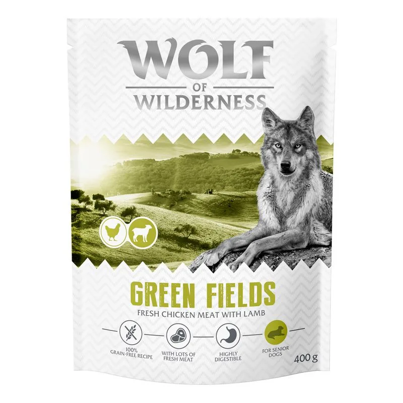 Wolf of Wilderness Senior "Green Fields" - Agnello (400 g - NUOVA RICETTA!)