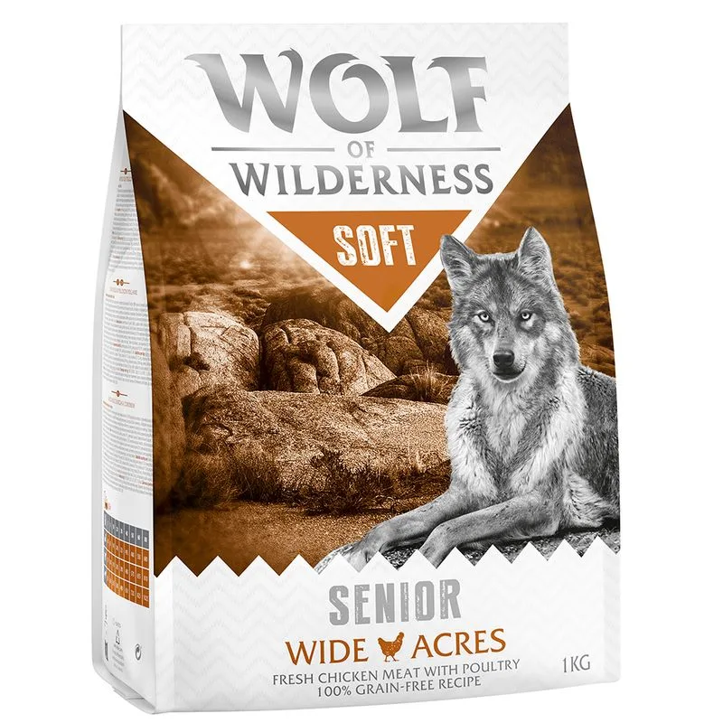 Wolf of Wilderness Senior Soft - Wide Acres Pollo Crocchette per cani (5 kg (5 x 1 kg))