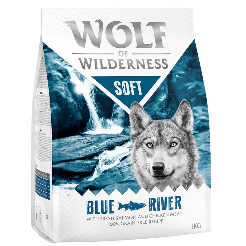 Wolf of Wilderness Soft - Blue River Salmone Crocchette per cani (5 kg (5 x 1 kg))