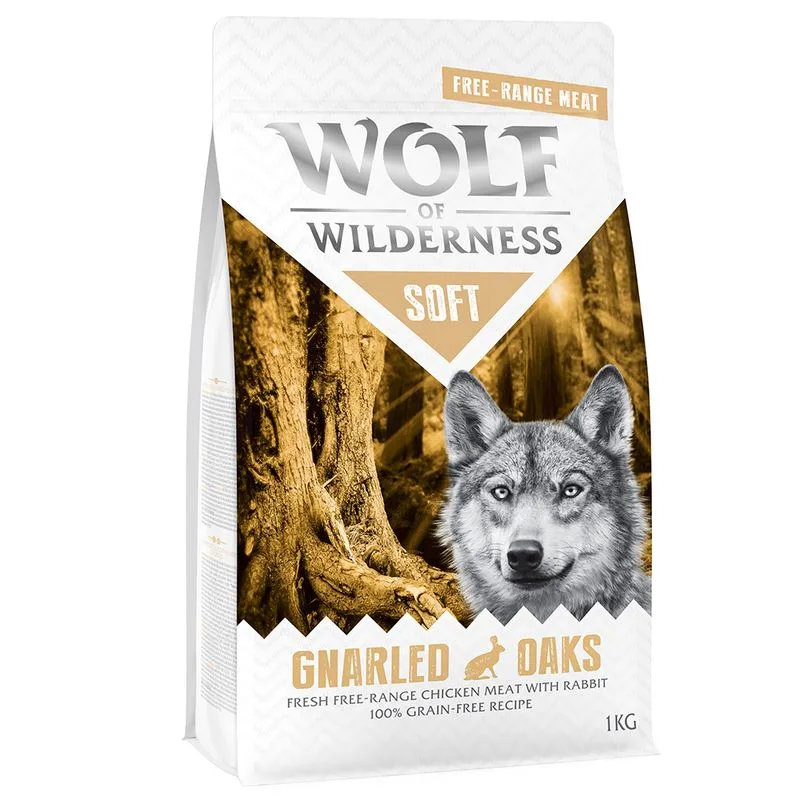 Wolf of Wilderness Soft - Gnarled Oaks Pollo allevato all'aperto & Coniglio (5 kg (5 x 1 kg))