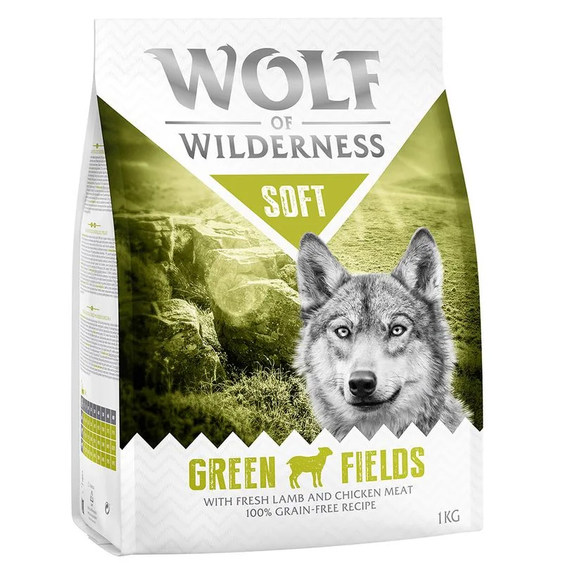 Wolf of Wilderness Soft - Green Fields Agnello Crocchette per cani (5 kg (5 x 1 kg))