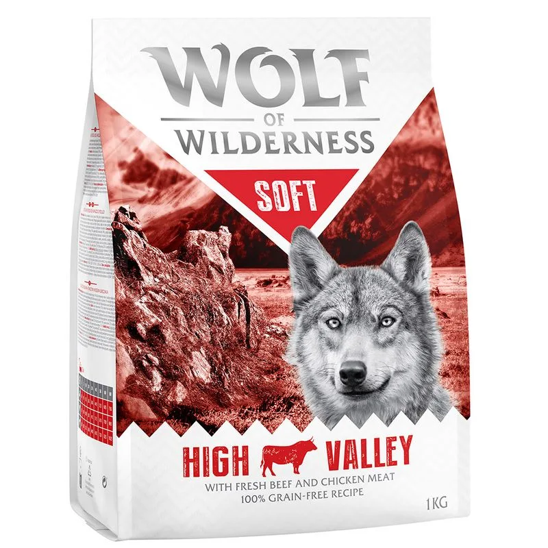 Wolf of Wilderness Soft - High Valley Manzo Crocchette per cani (5 kg (5 x 1 kg))