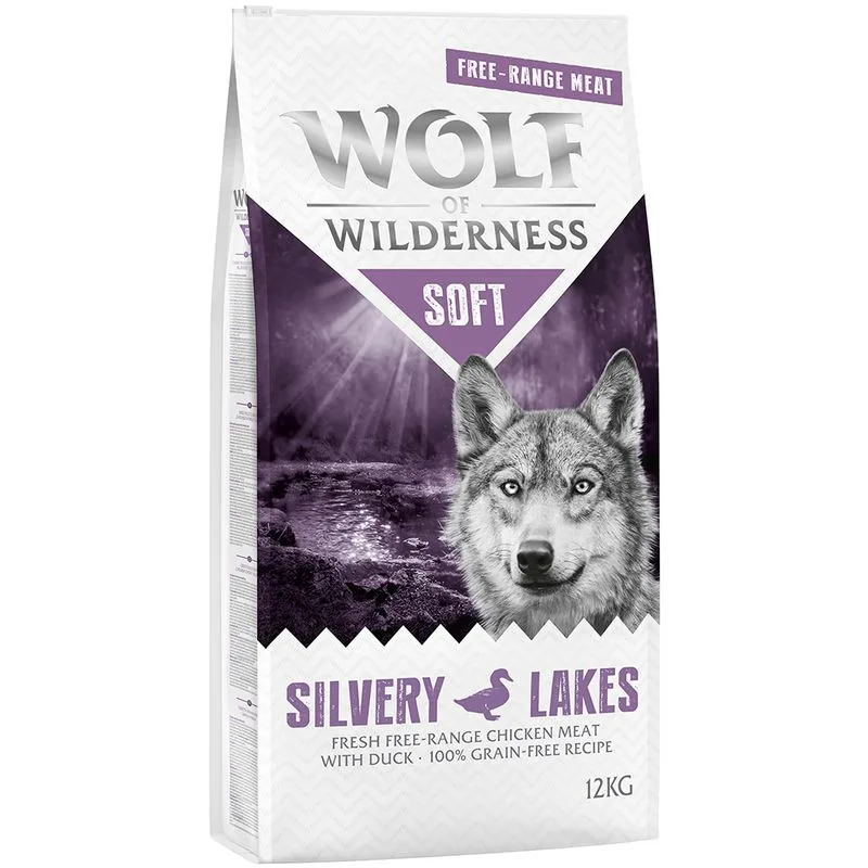 Wolf of Wilderness Soft - Silvery Lakes Pollo allevato all'aperto & Anatra (Set %: 2 x 12 kg)