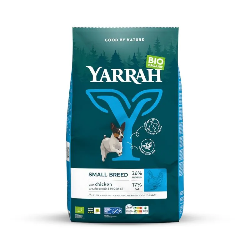 Yarrah Bio Small Breed con Pollo bio Crocchette per cane (Set %: 2 x 5 kg)