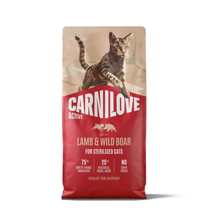 Carnilove Active Adult Sterilised con Agnello & Cinghiale (Set %: 2 x 6 kg)