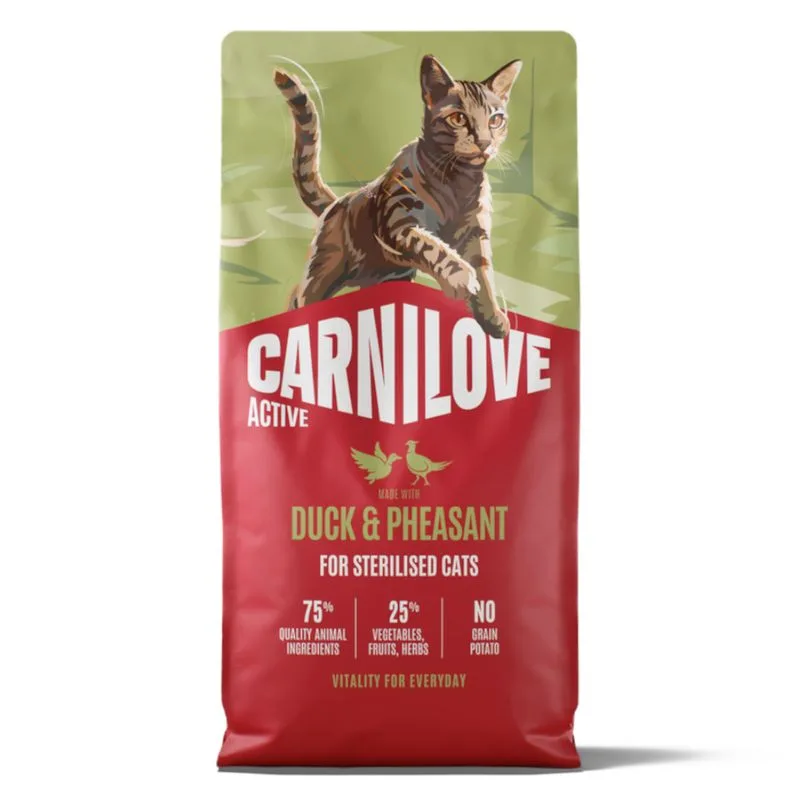 Carnilove Active Adult Sterilised con Anatra & Fagiano (Set %: 2 x 6 kg)