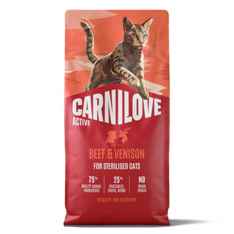 Carnilove Active Adult Sterilised con Manzo & Selvaggina (Set %: 2 x 6 kg)