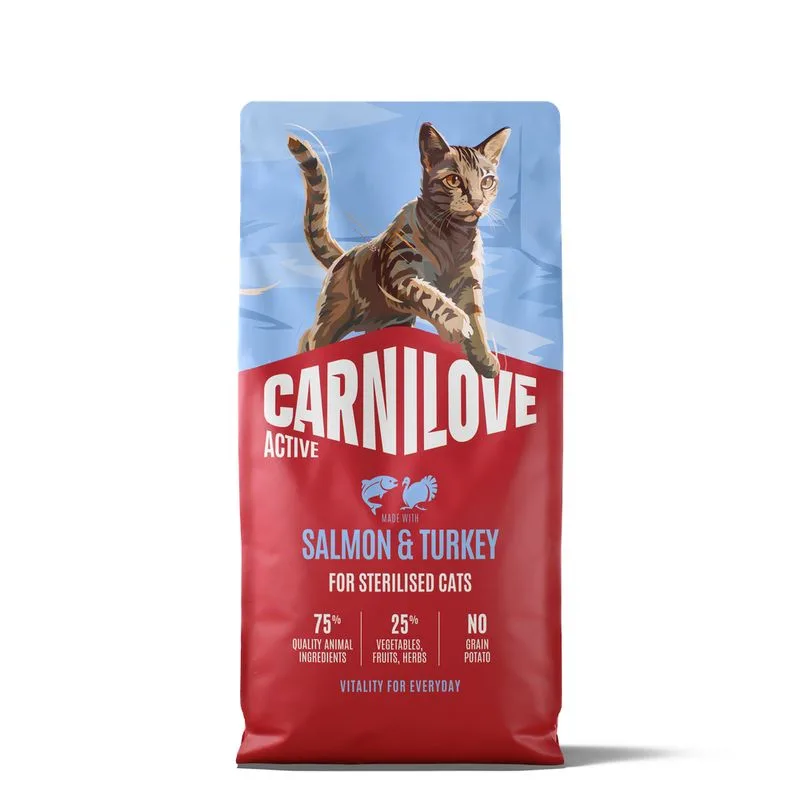 Carnilove Active Adult Sterilised con Salmone & Tacchino (Set %: 2 x 6 kg)