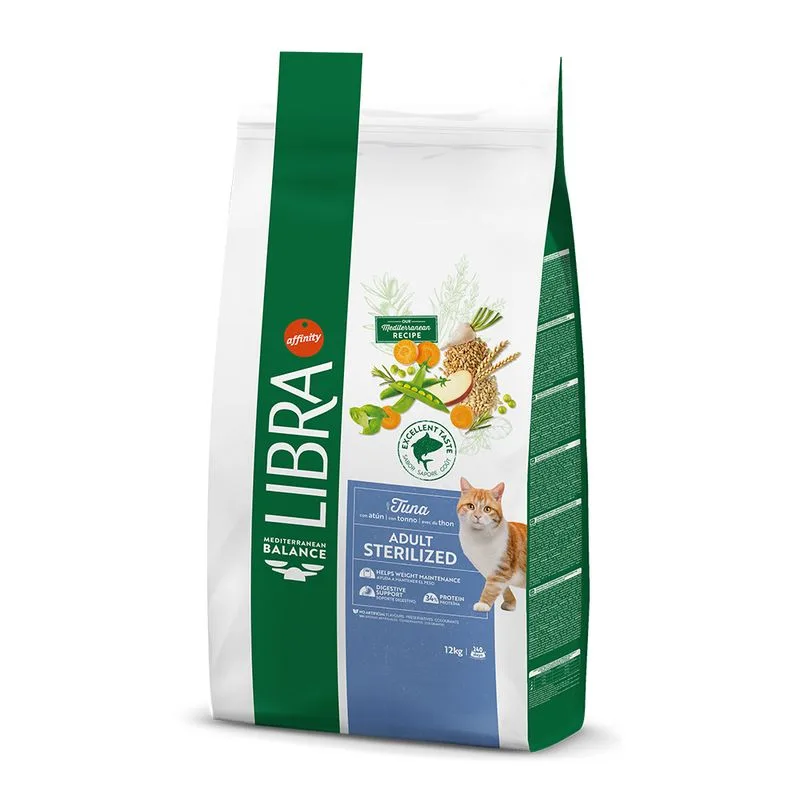 Libra Cat Sterilized con Tonno Crocchette per gatto (Set %: 2 x 12 kg)