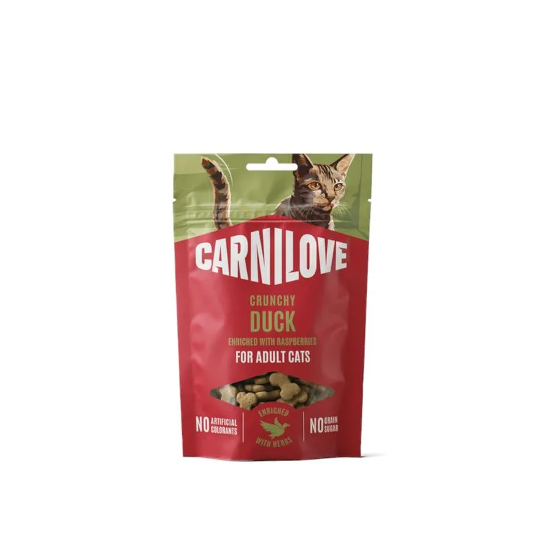 Carnilove Cat Crunchy Snack (Set %: 4 x 50 g Anatra con Lamponi)