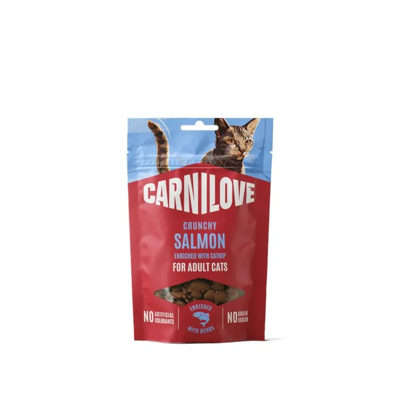 Carnilove Cat Crunchy Snack (Set %: 4 x 50 g Salmone con Erba gatta)