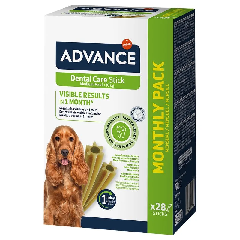 Advance Dental Medium Stick Snack per cane (Set %: 2 x 720 g (56 pz))
