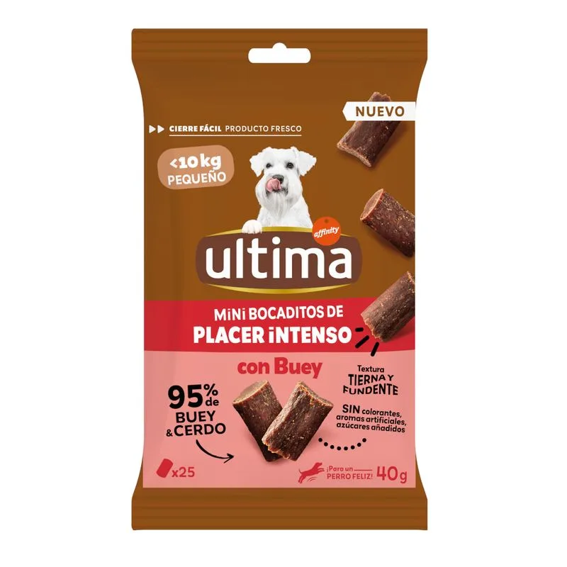 Ultima Dog Mini Snack (Set %: 3 x 40 g Manzo)