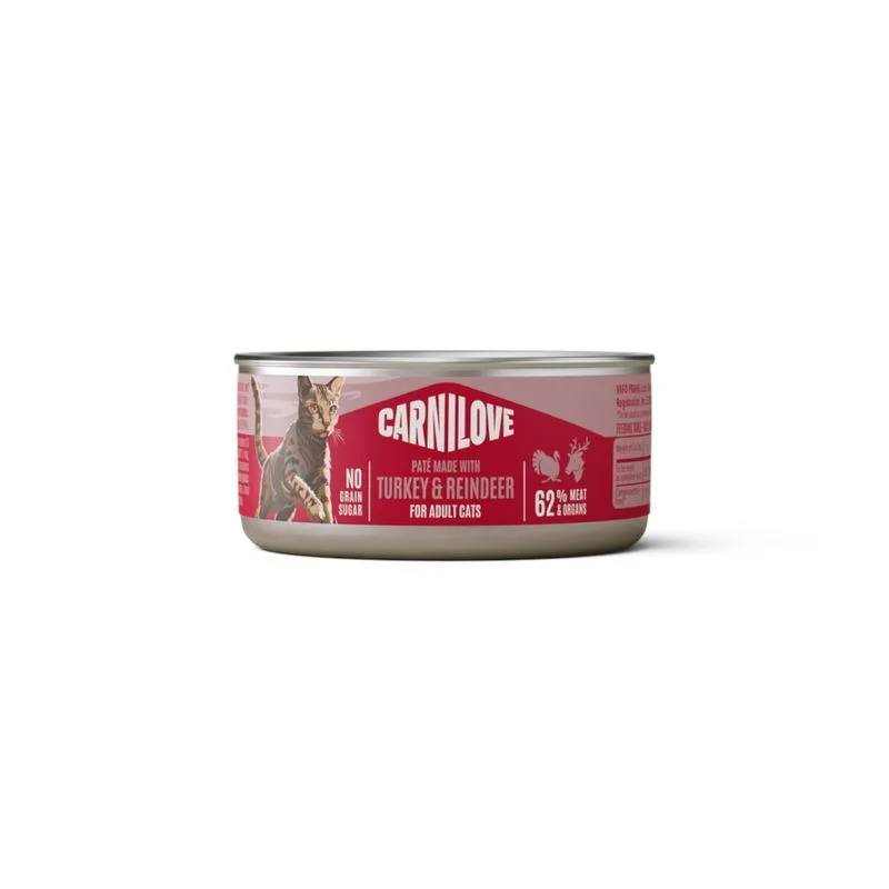 Carnilove Cat Paté 24 x 100 g (Tacchino & Renna)