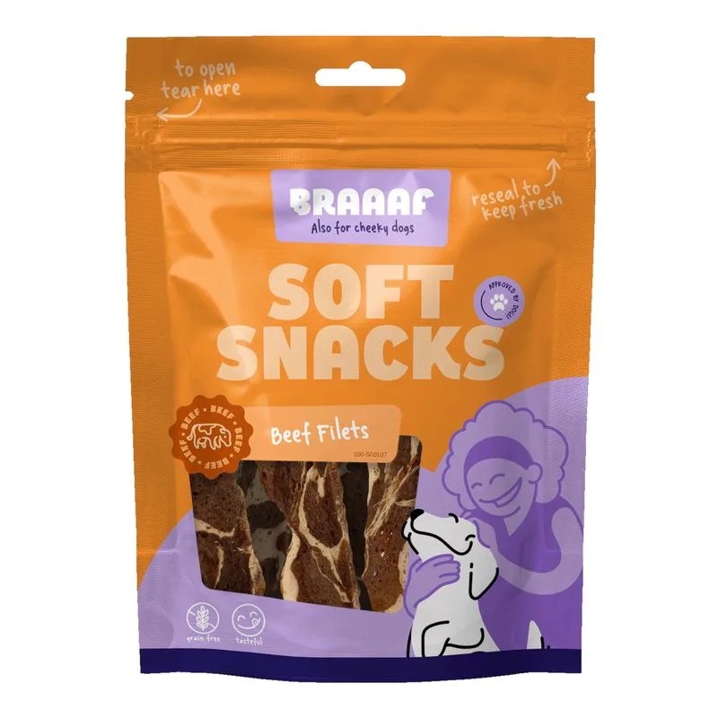 Braaaf Soft Snack con Filetti di Manzo
