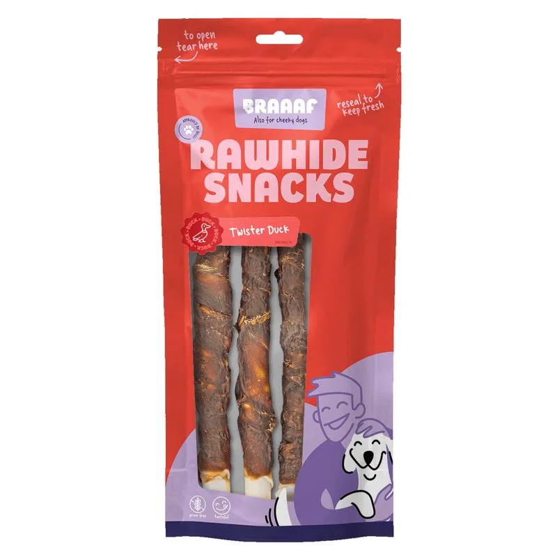 Braaaf Twisters con Anatra (Set %: 2 x 220 g (6 pz))