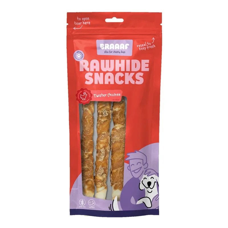 Braaaf Twisters con Pollo (Set %: 2 x 220 g (6 pz))