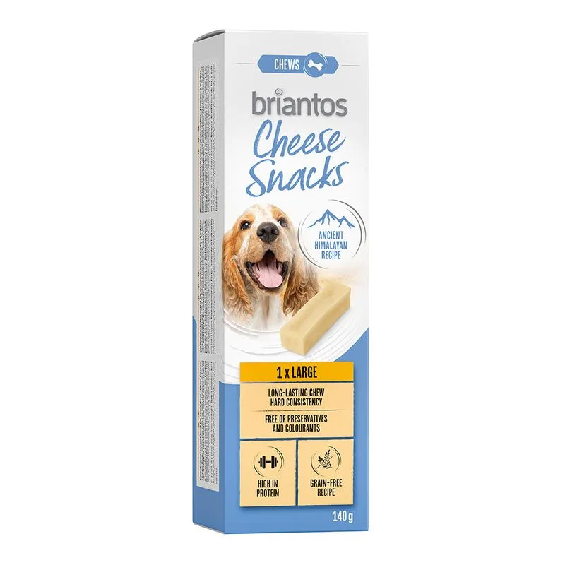 Briantos Cheese Snack per cane (Set %: 2 x 140 g Large)