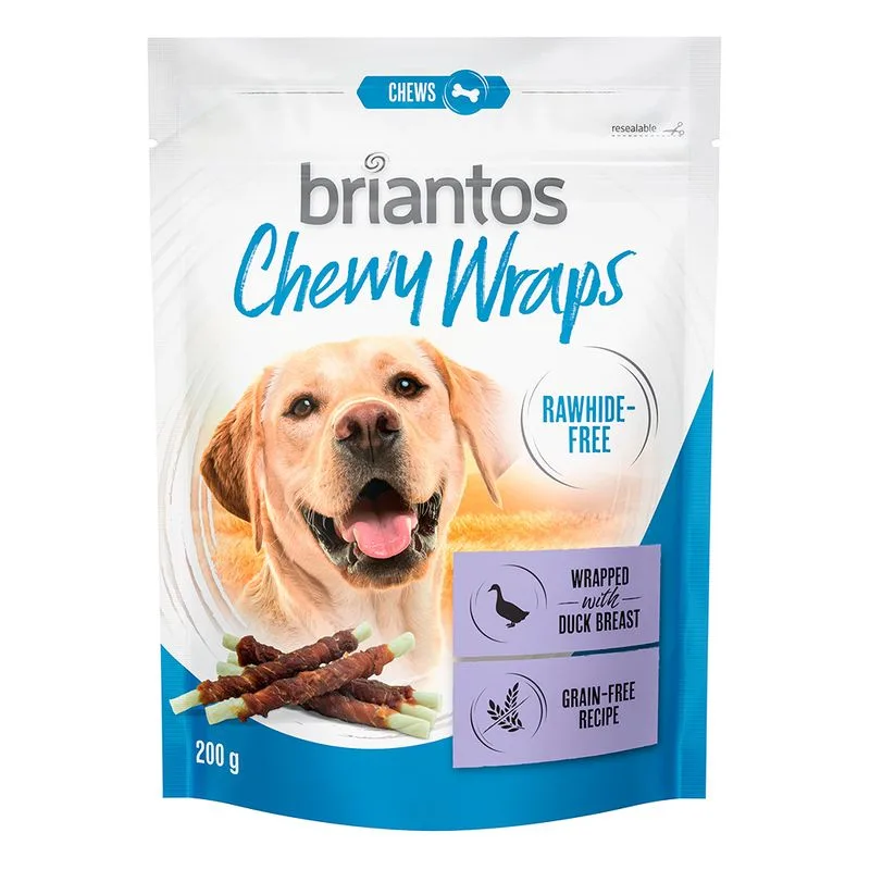 Briantos Chewy Wraps Snack per cane (Set %: 2 x 200g Anatra)