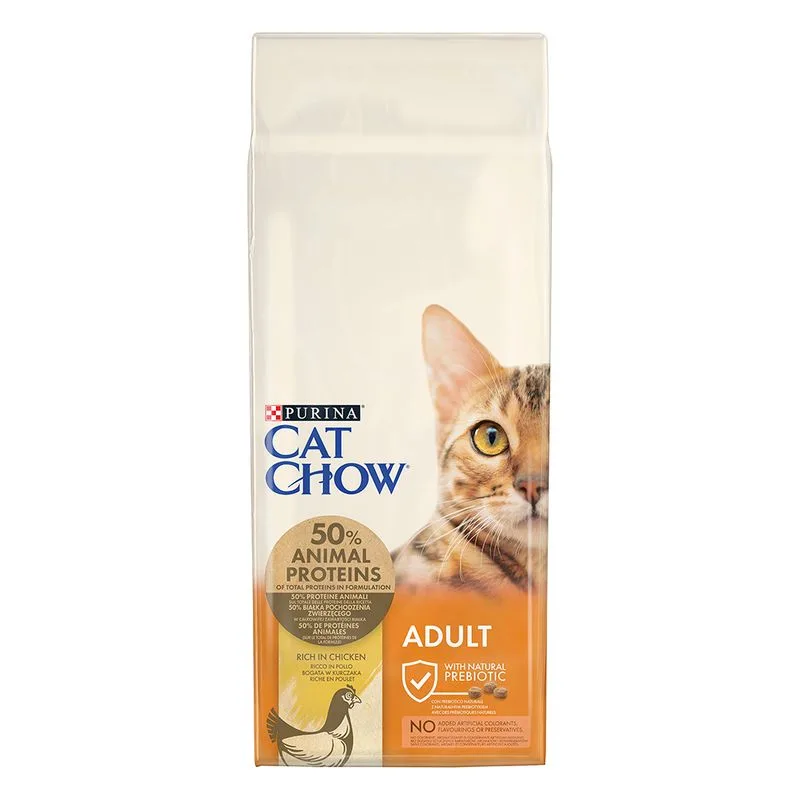 Multipack risparmio! 2 x 15 kg PURINA Cat Chow Crocchette per gatto (Adult ricco in Pollo)