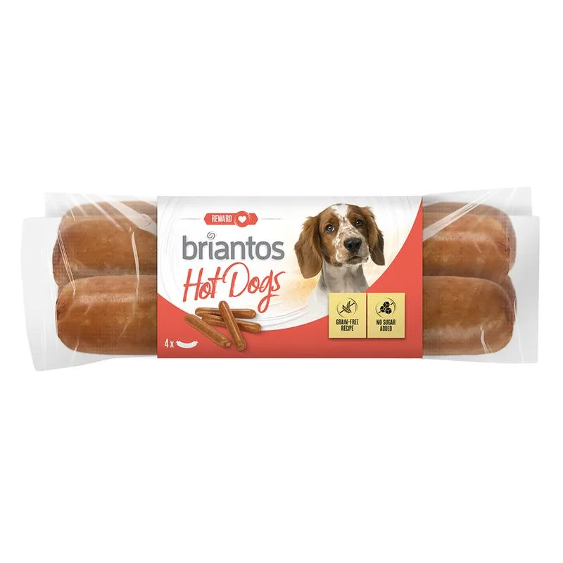 Briantos Hot Dog Würstel Snack per cane (Set %: 16 x 55 g)