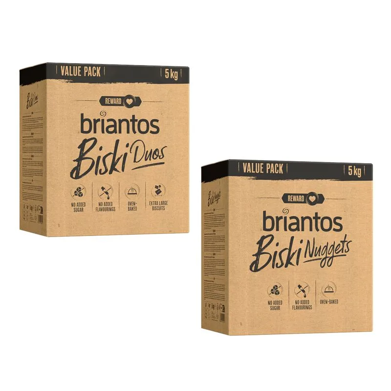Multipack risparmio! Briantos Biski (2 х 5 kg Nuggets + Duos)