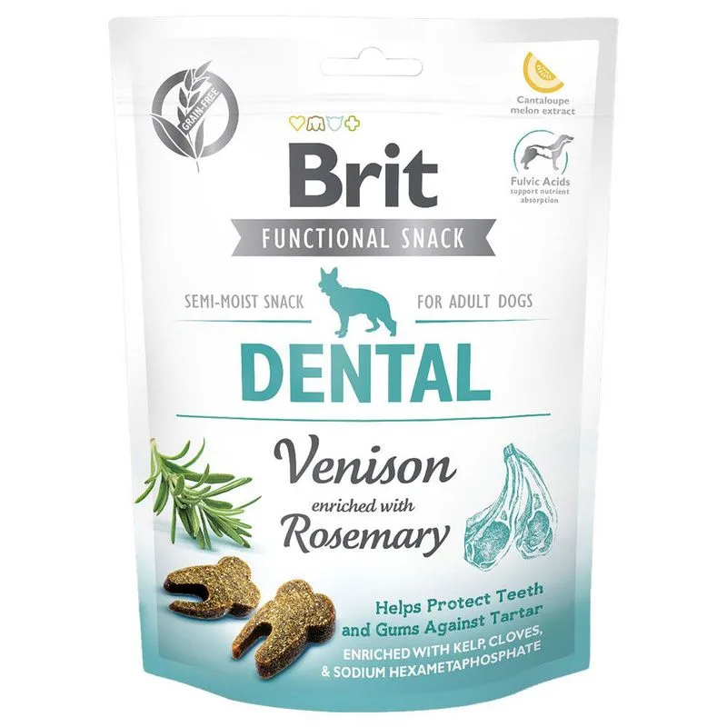 Brit Care Dog Functional Dental Cervo Snack cane (Set %: 3 x 150 g)