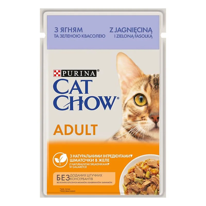 PURINA Cat Chow 26 x 85 g Alimento umido per gatti (Agnello)