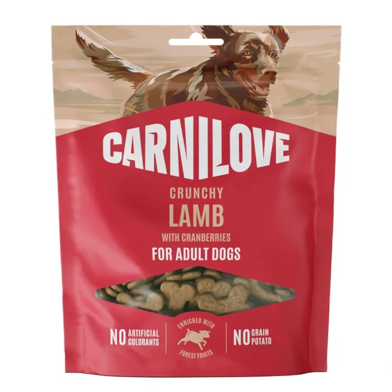 Carnilove Dog Crunchy Snack (Set %: 4 x 200 g Agnello con Mirtilli rossi)