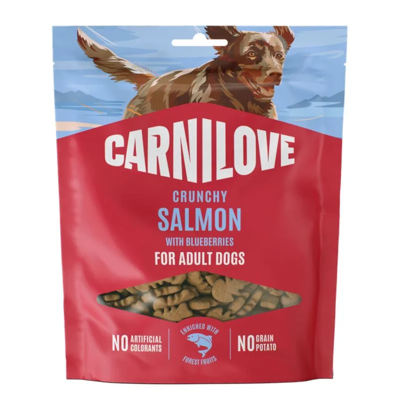 Carnilove Dog Crunchy Snack (Set %: 4 x 200 g Salmone con Mirtilli)