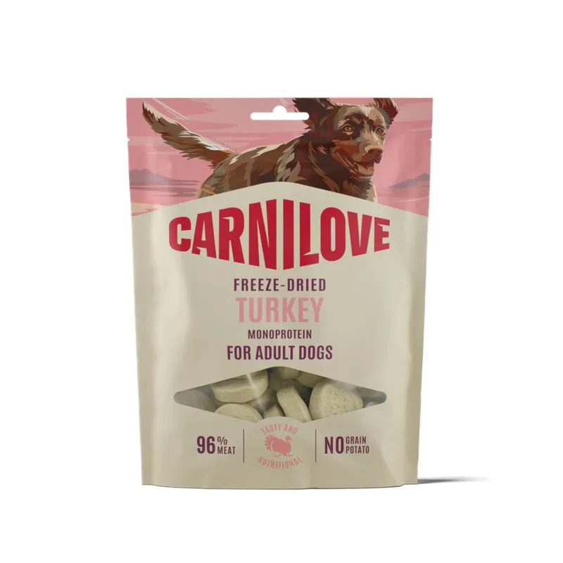 Carnilove Dog Freeze Dried Snack (Set %: 4 x 60 g Tacchino)