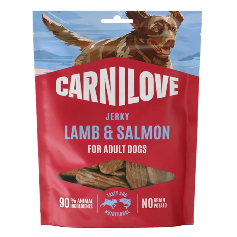 Carnilove Dog Jerky Snack (Set %: 4 x 100 g Agnello & Salmone)