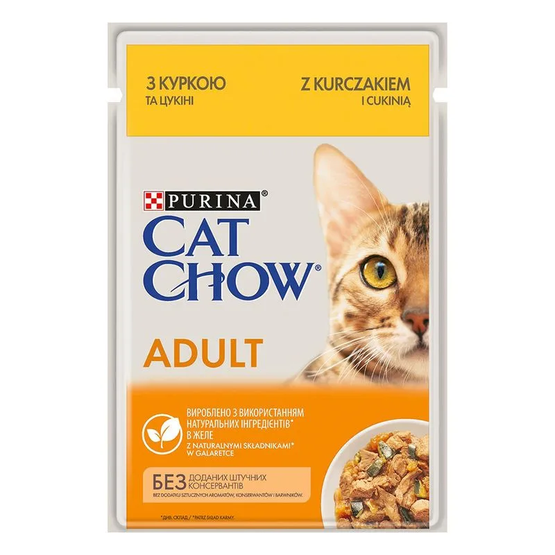 PURINA Cat Chow 26 x 85 g Alimento umido per gatti (Pollo)